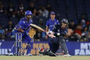 Mark Chapman scored an unbeaten 32-ball 45 ©MLC