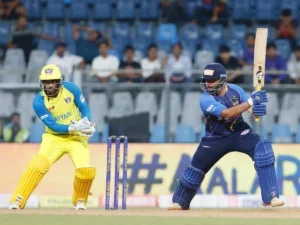 Prithvi Shaw in action