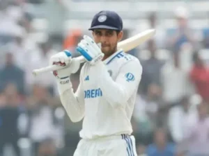 Shubman Gill in action for Indian cricket team