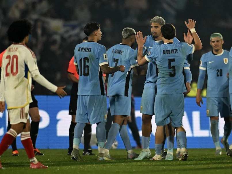 Team Uruguay in action